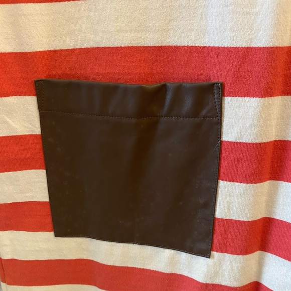 Size S J Crew cotton dress with leather pocket detail and brass zip. - Picture 3 of 4